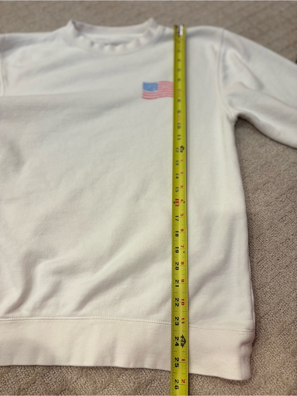 Living Fully Co Mallory Ervin I Love America Patriotic Crewneck Sweatshirt Small - Picture 7 of 8